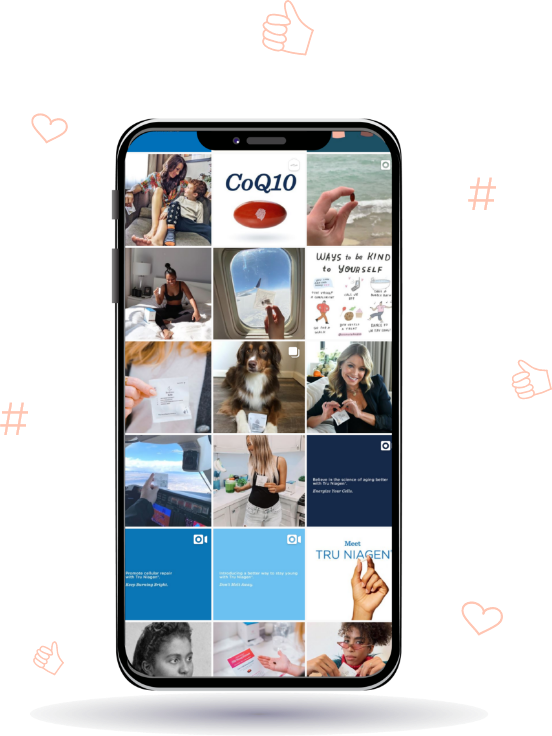 Person stretching with Persona vitamin pack